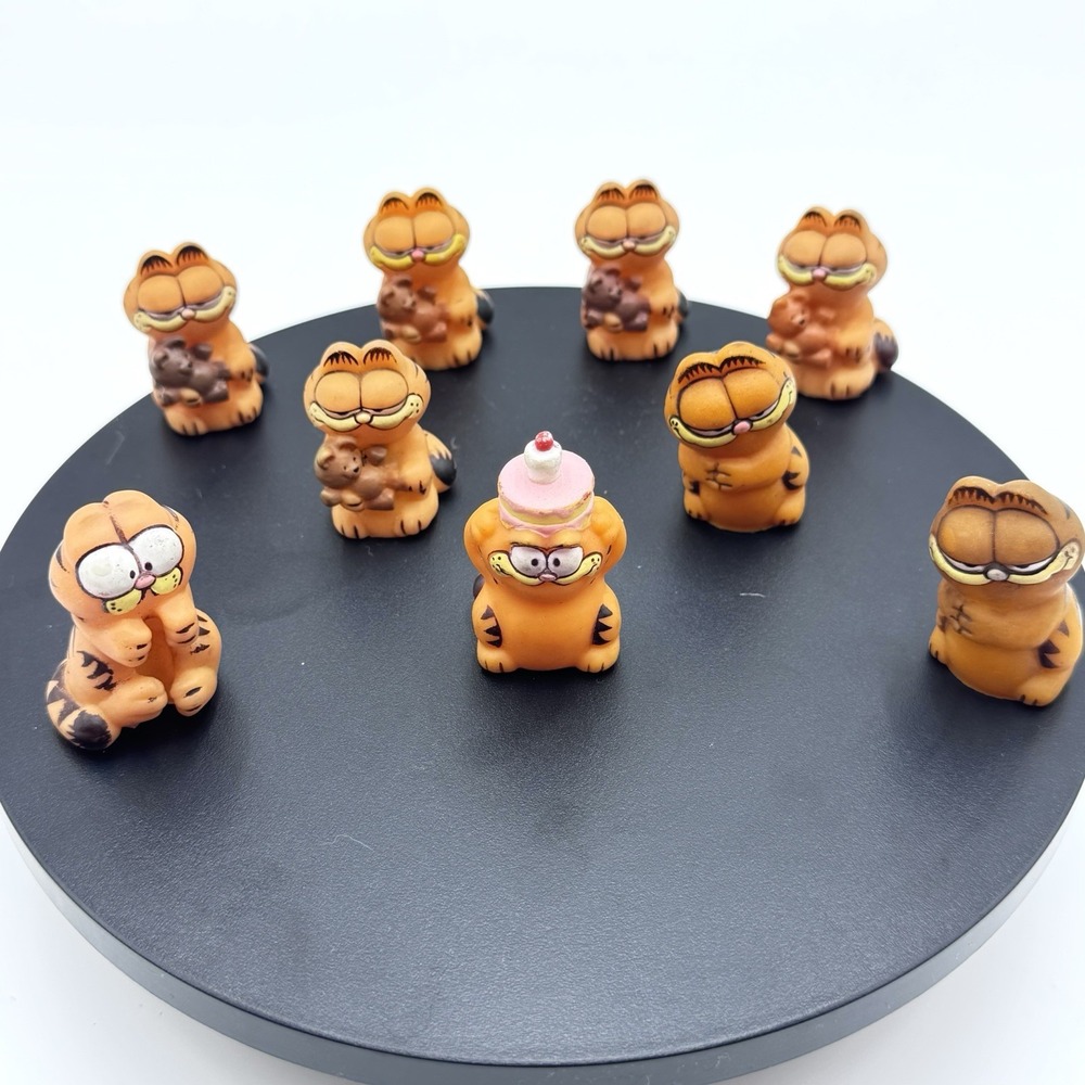 LOT Garfield Pookie Mini Figures Pencil Topper Huggers United Feature Syndicate
